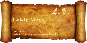 Ludwig Veron névjegykártya